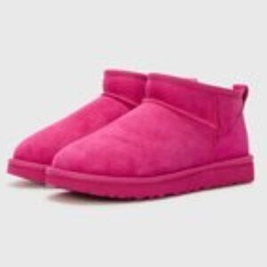 UGG Dark Peony (PINK) Sheepskin CLASSIC ULTRA MINI S/N 1116109 Women Size 9